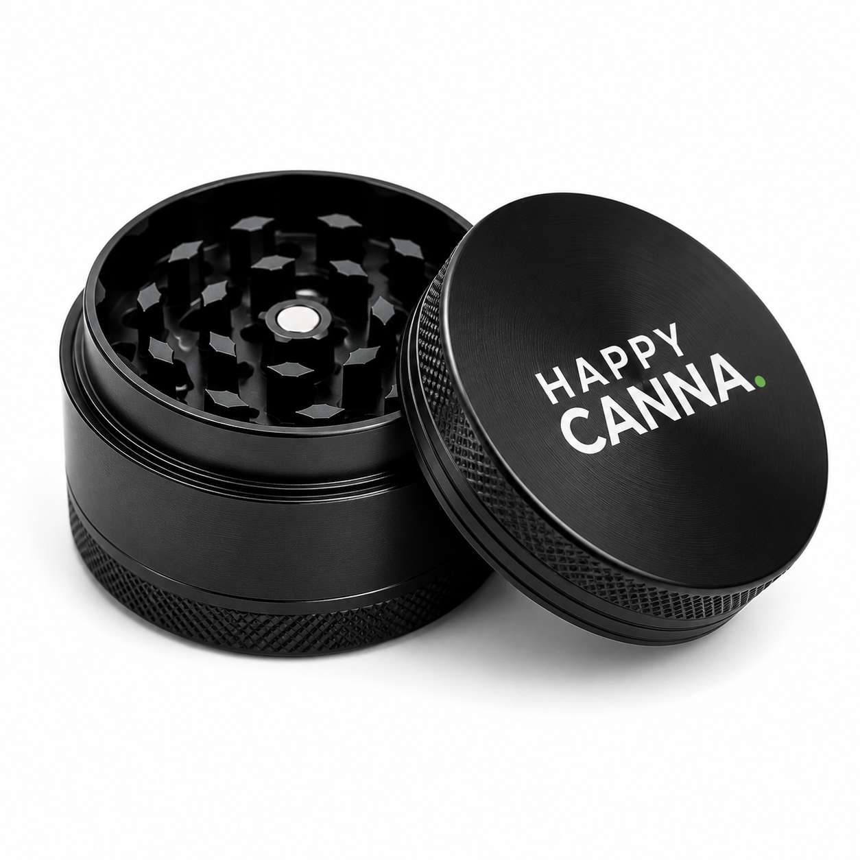 HC ONE 55 Grinder – 4-teilige Premium Kräutermühle aus Zinklegierung mit Magnetverschluss & Geschenkbox