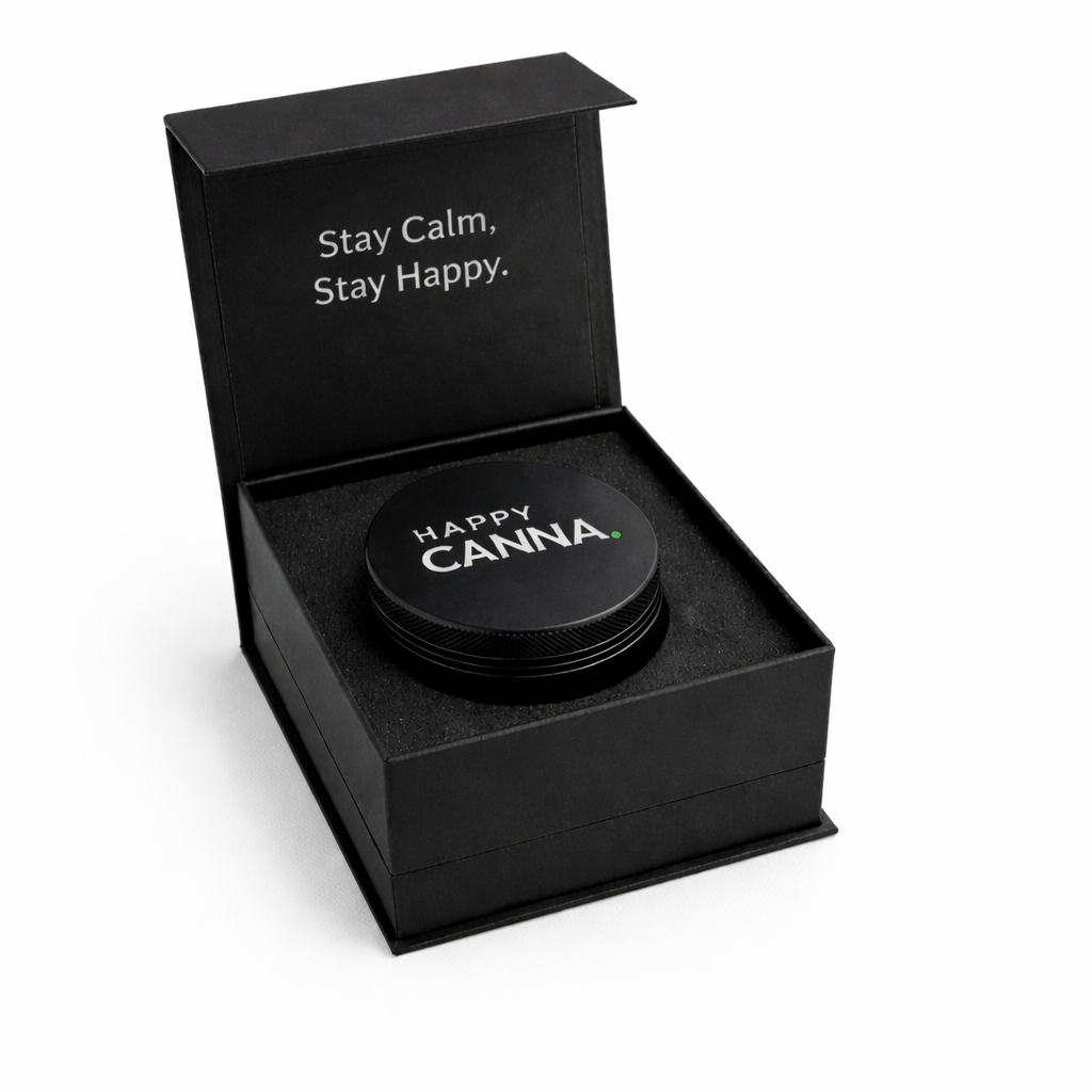 HC Essential Grinder 55 – 4-teilige Premium Kräutermühle aus Zinklegierung mit Magnetverschluss & Geschenkbox