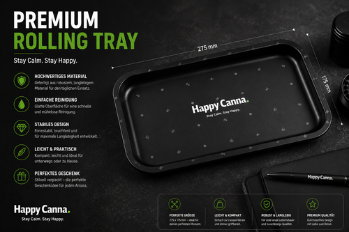 HC Signature Tray – Premium Metall Tray mit HC Pattern Design