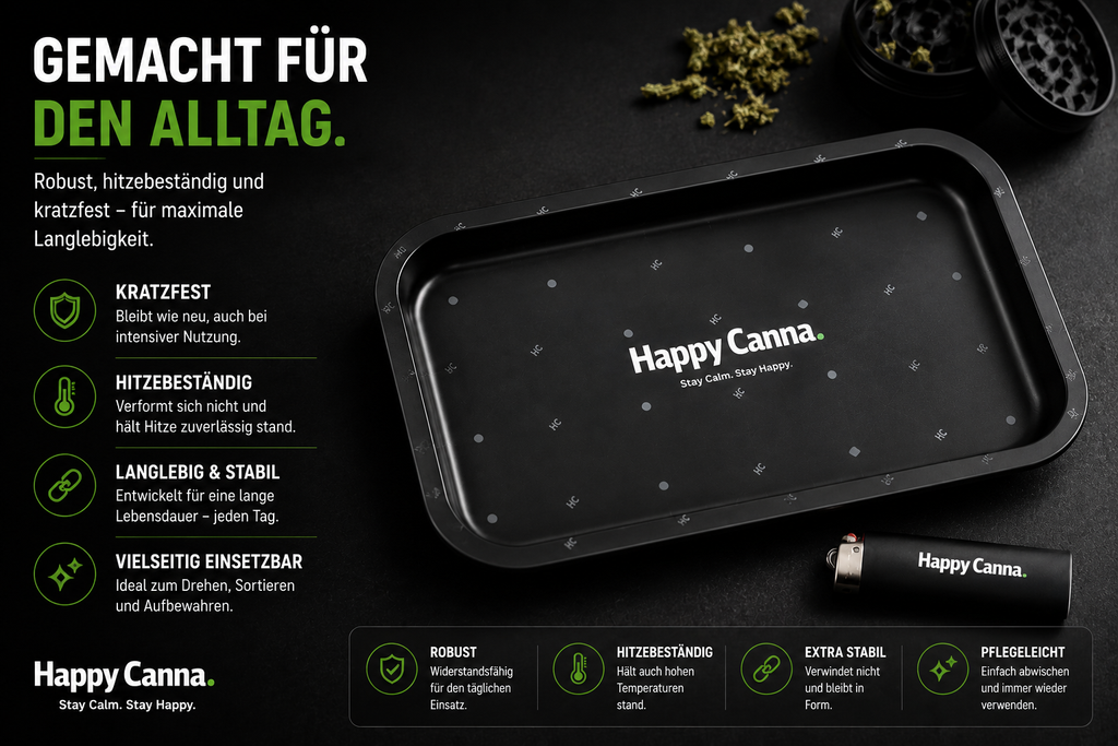 HC Signature Tray – Premium Metall Tray mit HC Pattern Design
