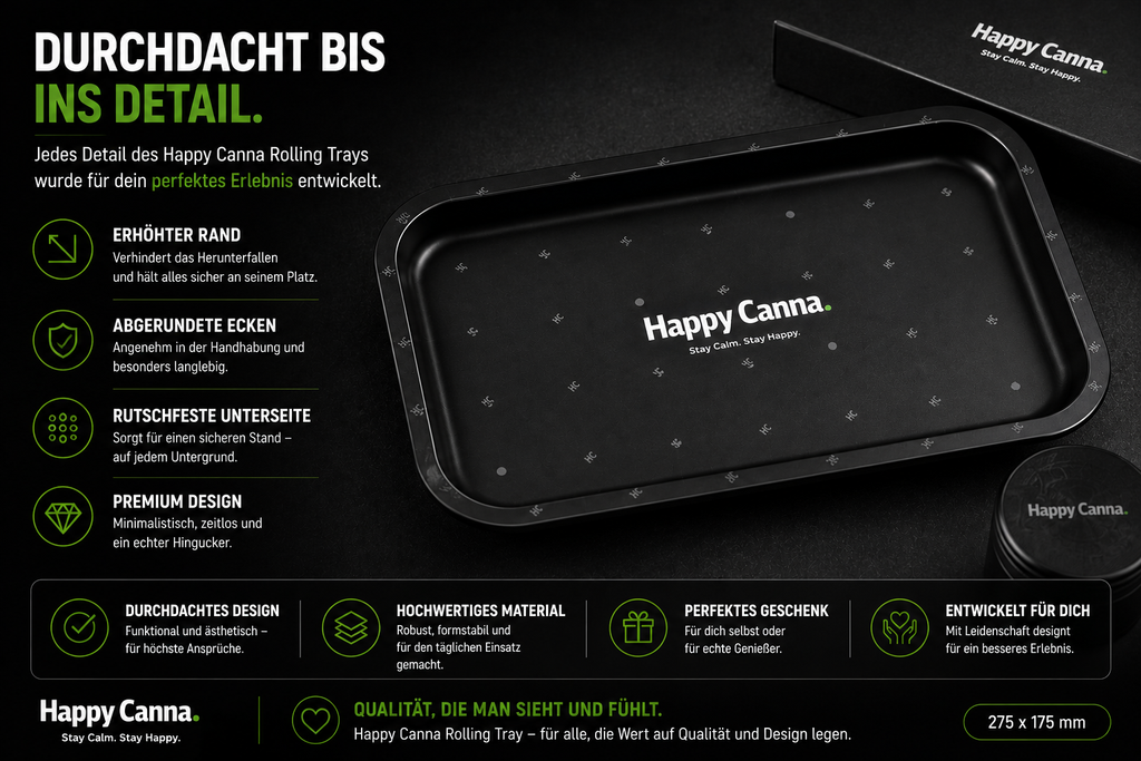 HC Signature Tray – Premium Metall Tray mit HC Pattern Design